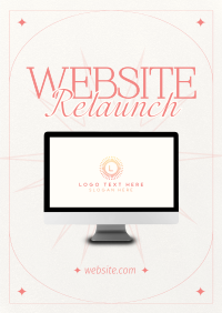 Minimalist Website Launch Poster