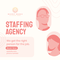 Staffing Agency Booking Instagram Post Image Preview