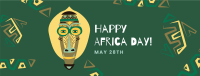 African Mask Facebook Cover Design