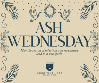 Rustic Ash Wednesday Facebook Post