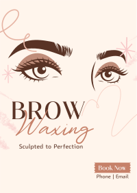 Eyebrow Waxing Service Flyer