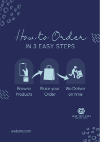 Easy Order Guide Poster