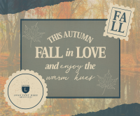 Autumn Quotes Vintage Facebook Post Design