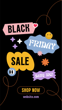 Sticker Black Friday Instagram Story Design