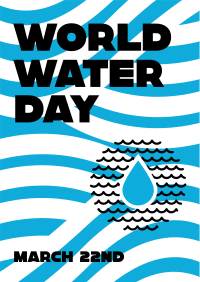 World Water Day Waves Flyer