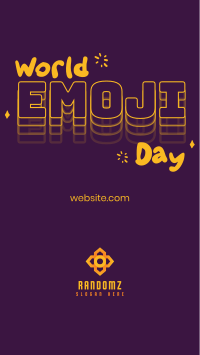 Emoji Day Lettering Facebook Story Image Preview