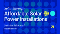 Solar Power Installations Animation