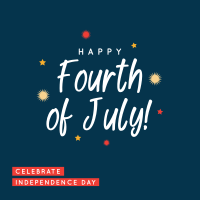 Sparkling Fourth of July Instagram Post Design