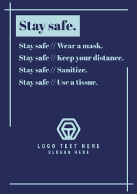 Stay safe Poster