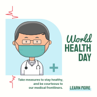 Doctor Health Day Linkedin Post