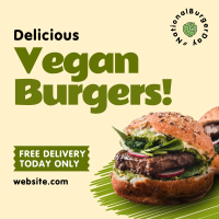 Vegan Burgers Linkedin Post