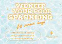 Pool Maintenance Postcard example 1