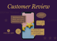 Customer Feedback Postcard