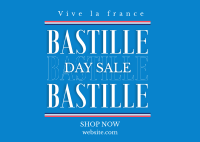 Happy Bastille Day Postcard