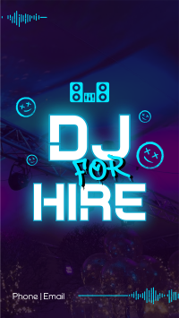 Hiring Party DJ Facebook Story