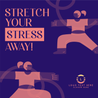 Stretch Your Stress Away Instagram Post