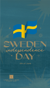 Modern Sweden Independence Day Facebook Story