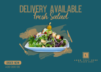 Fresh Salad Postcard