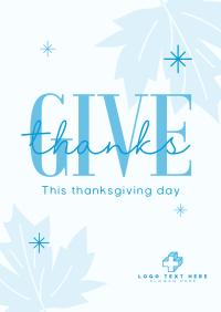 Minimalist Thanksgiving Poster