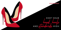 Classy Red Bottoms Twitter Post Design