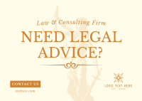 Law & Consulting Postcard