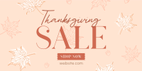 Elegant Thanksgiving Sale Twitter Post