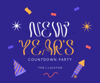 New Year Countdown Party Facebook Post