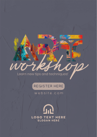 Exciting Art Workshop Poster