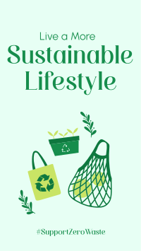 Sustainable Living Instagram Story