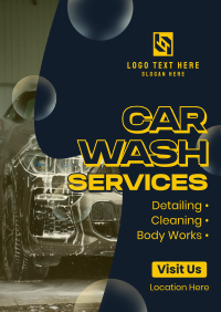 Carwash Auto Detailing Poster