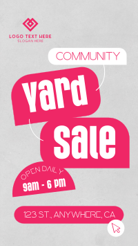 Community Yard Sale Thrift TikTok Video