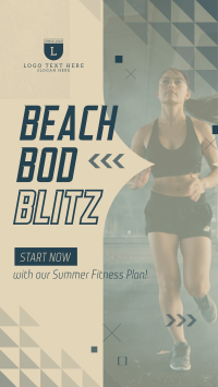 Summer Fitness Plan Facebook Story