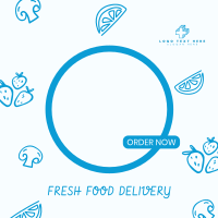 Fresh Vegan Food Delivery YouTube Channel Icon Design