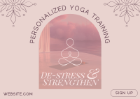 Luxurious Yoga Training Postcard