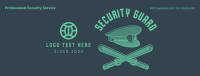 Security Hat and Baton Facebook Cover Design