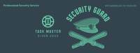 Security Hat and Baton Facebook Cover Image Preview