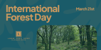 Forest Day Greeting Twitter Post