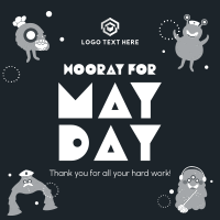 Hooray May Day Instagram Post