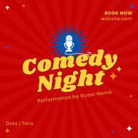 Comedy Night Instagram Post Design