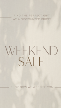 Minimalist Weekend Sale Instagram Reel Image Preview