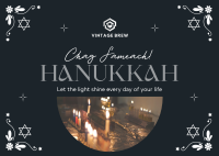 Hanukkah Celebration Postcard