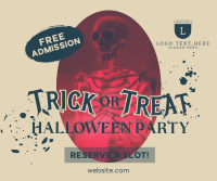 Halloween Trick or Treat Party Facebook Post