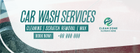 Auto Clean Car Wash Facebook Cover Image Preview