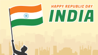 Indian Flag Waving Facebook Event Cover