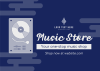 Premium Music Store Postcard