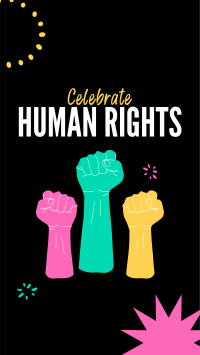 Celebrate Human rights Instagram Story