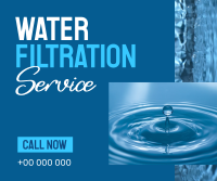 Water Filtration Service Facebook Post