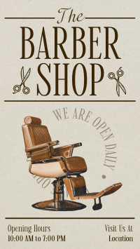 Editorial Barber Shop Instagram Story