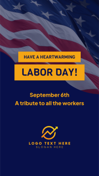 Labor Day Flag Instagram Story