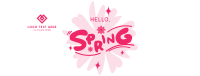 Playful Hello Spring Facebook Cover